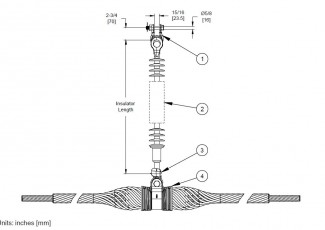 I-String Assembly - Tangent Suspension, Single Conductor, 25K